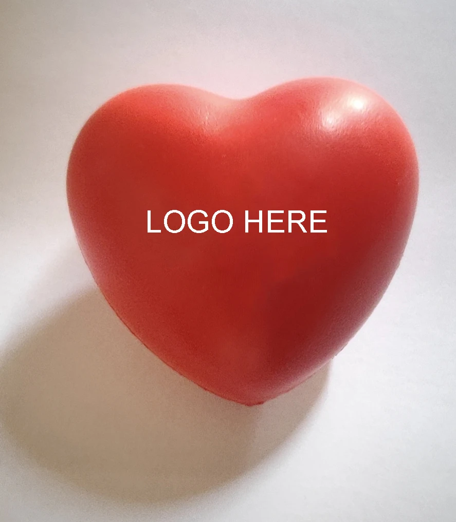 Hot Selling Love Heart Stress Toy 70mm Blood Donation Love Heart Stress Ball for Promotion