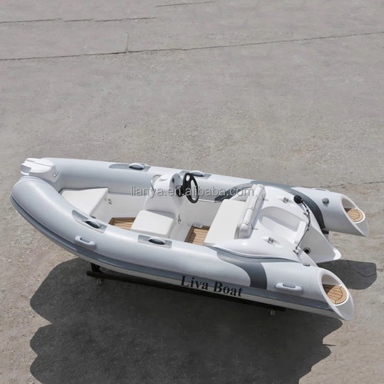 Hot sale Liya 13ft hypalon small sports fiberglass inflatable dinghy rib boat