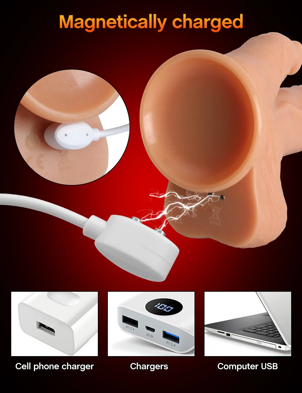 Best Selling Tongue Licking Dildo Vibrator USB Silicone Thrusting Stretch Realistic Rotating Vibrating Dildo with Suction Cup