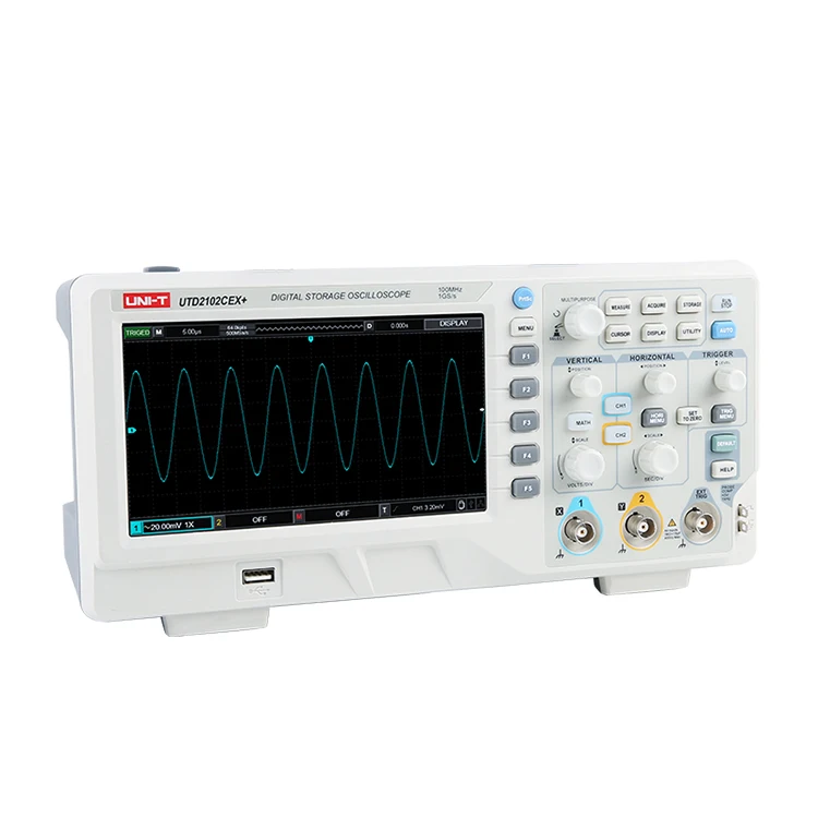 2 канала 100 МГц 1GS/S цифровой осциллограф UNI-T бренд UTD2102CEX + с USB OTG