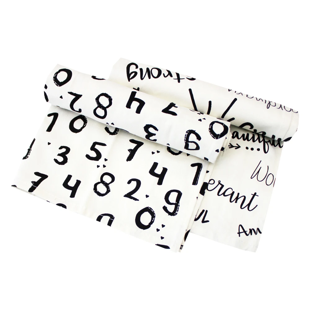 Absorbent screen printed flax wholesale custom printing 100% linen kitchen tea towel custom cotton tea towel