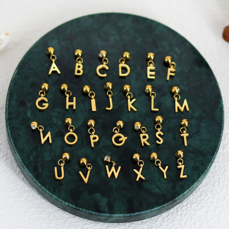 New Creative Digit Necklace Pendant Letter Necklace Gold Plated Pulling Chain Stainless Steel Non Tarnish Waterproof Jewelry