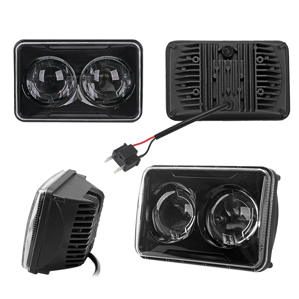 Горячая Распродажа Faros светодиодные фары для автомобилей 4x6 дюймов прямоугольный проектор внедорожника автомобиля 5 лампа грузовика