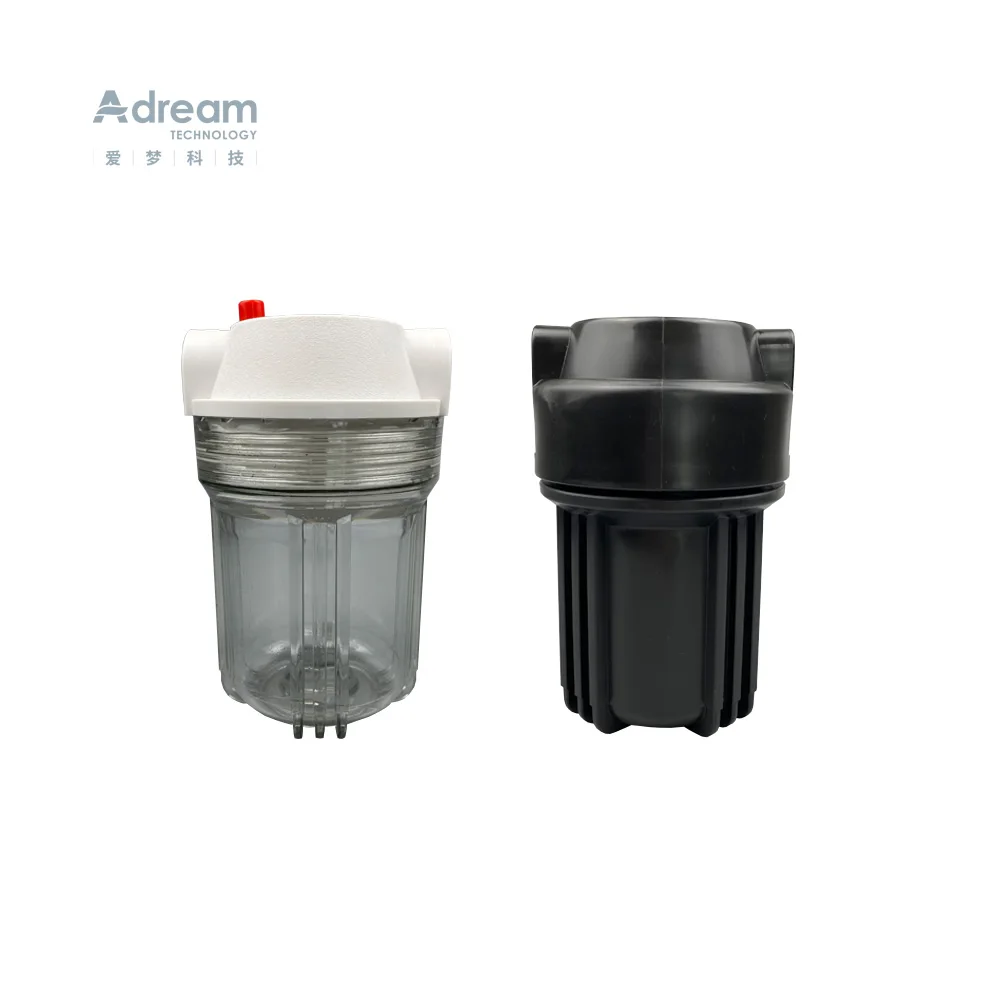 
 Китайский производитель 5 дюймов весь дом латунь/пластик на входе цвета: прозрачный, черный/белый корпус фильтра воды  