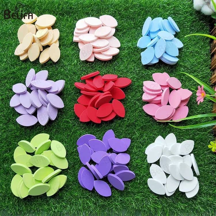 Customized eyelash extension accessories supplies white pink lash training sponges for beginner practice sponges course