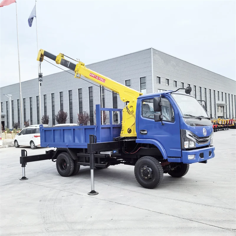 Самосвал монтажный кран Телескопическая рука автокран 5-тонный манипулятор для продажи
