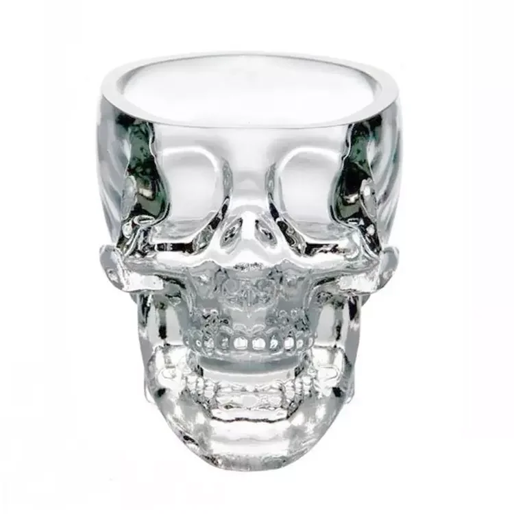 Luxury 80ml 150ml 300ml Skull Head Glass Vodka Bottle Empty Glass Wine Bottles for Sale