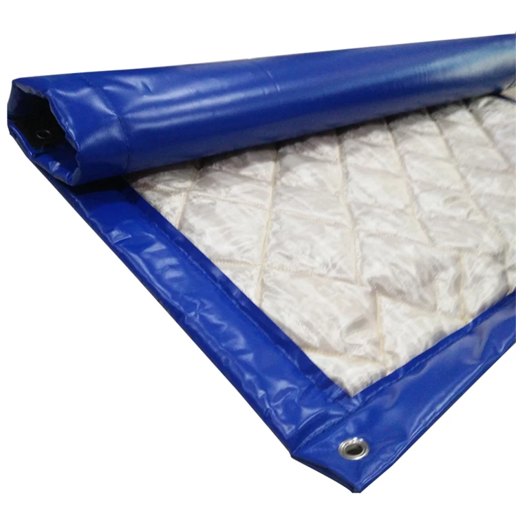 Sheet quilted panel acoustic isolation curtain