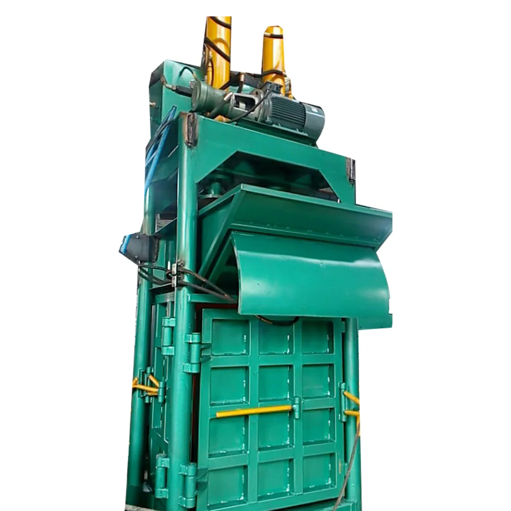 waste plastic paper carton film bags cans packing baler machine