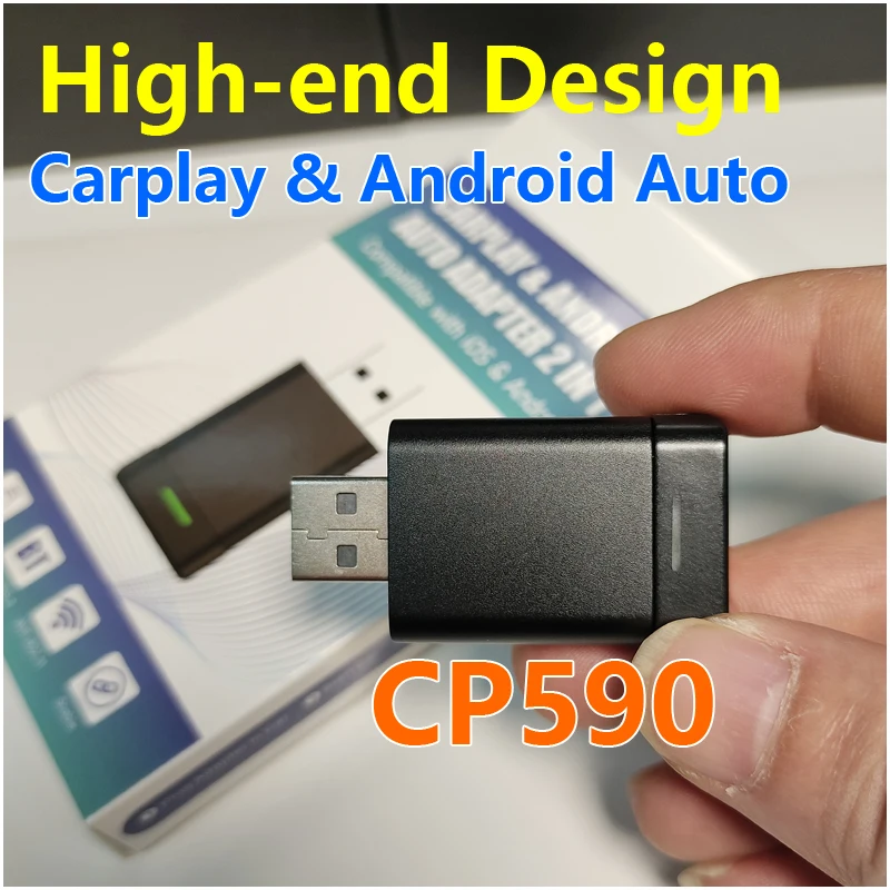 2024 тренд в США Корея 2 1 USB мини-адаптер Carplay 5 0 portatil CP590 конвертируемый проводной беспроводной адаптер CarPlay для iPhone
