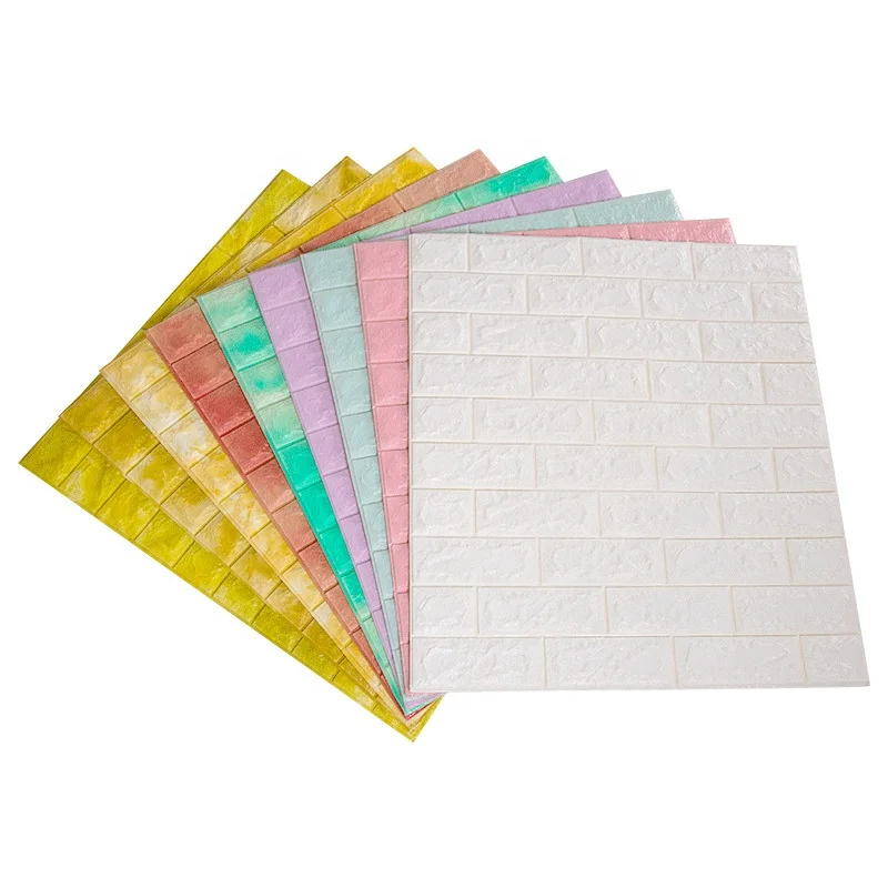 New Style 3d Design Wall Tile Decor Design 3d Brick Pe Foam Wallpaper/wall Panel/sticker Home Decor 2022