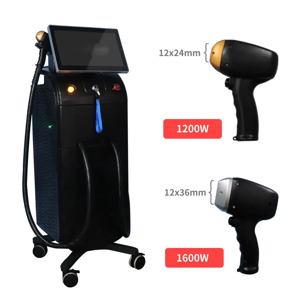 1600W Triple Wavelength Diode Laser Lase Hair Removal Machine 755 808 1064 Nm Diode Laser 1600 Hair Removal Razor