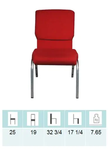 High Quality Wholesale Red Color Church Chairs with Storage Price Chairs for Church Sanctuary