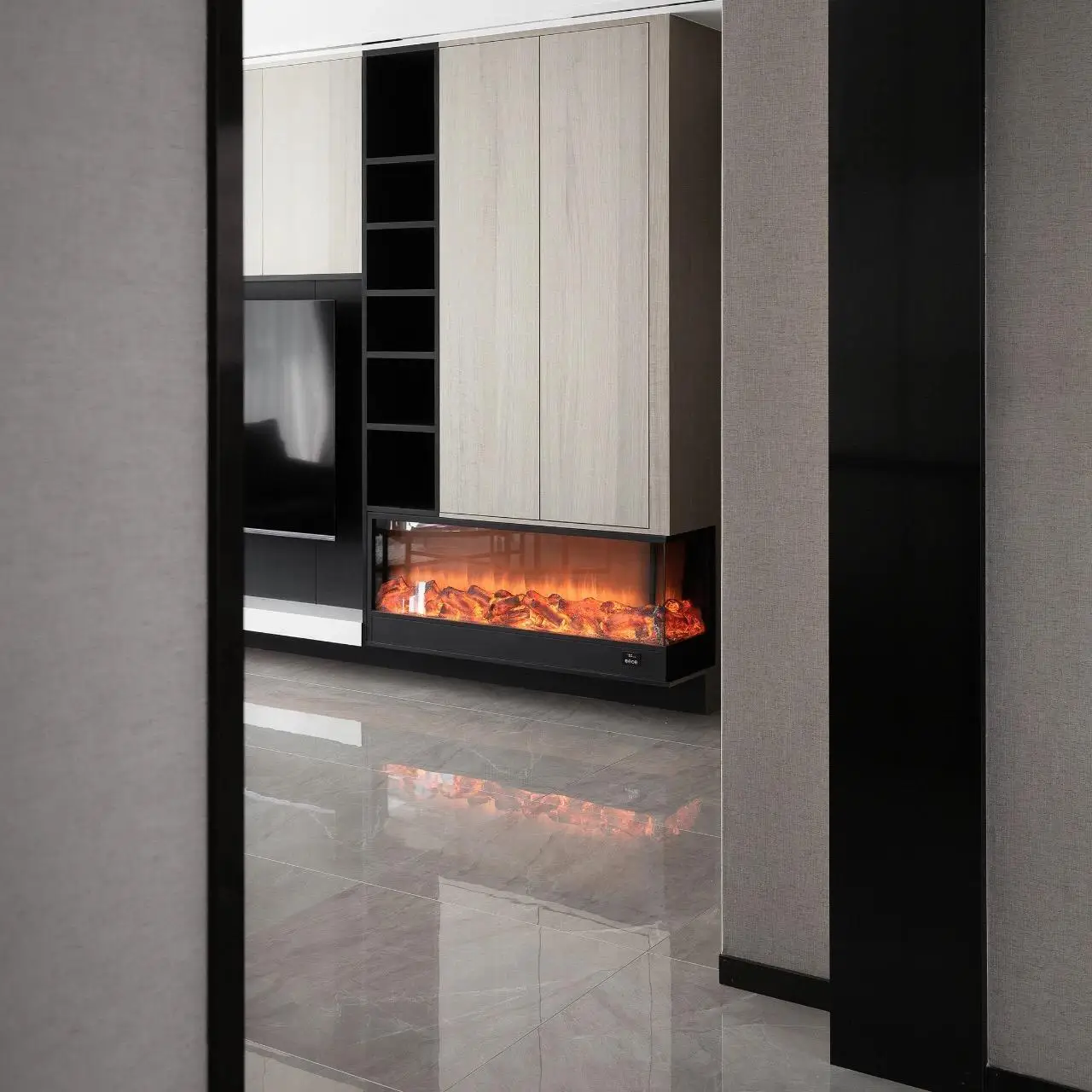 Customized Classic Inserts Decorative 2 Sided or 3 Sided Electric Fireplace For Sale