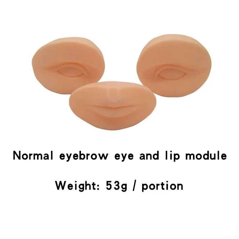 Wholesale Silicone Training Mannequin Head Flat Model Practice Training Head Detachable headform Practice eyebrow tattooing