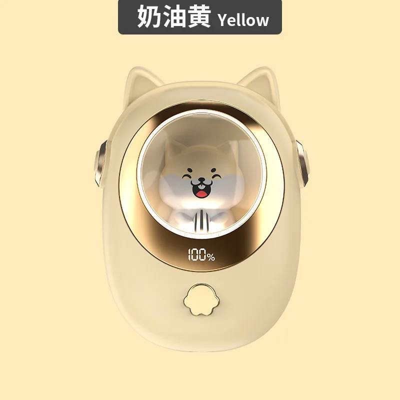 3 Gears Temperature Digital Display Winter Warmer 3D Cute Cartoon Astronaut Portable Pocket USB Rechargeable Mini Hand Warmer