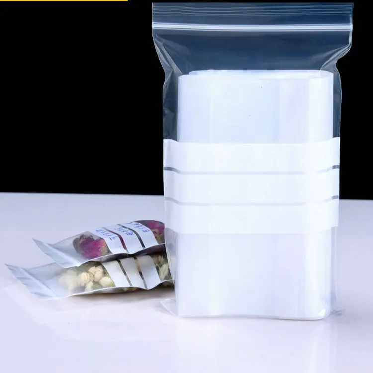 China Custom Transparent Water-resistant Ziplock Plastic Bags