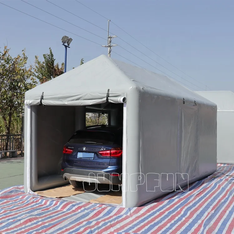  20ft x 10ft воздухонепроницаемый надувной гараж с вентилятором воздушного фильтра карсарай структура воздуха навес лучшее качество из Китая