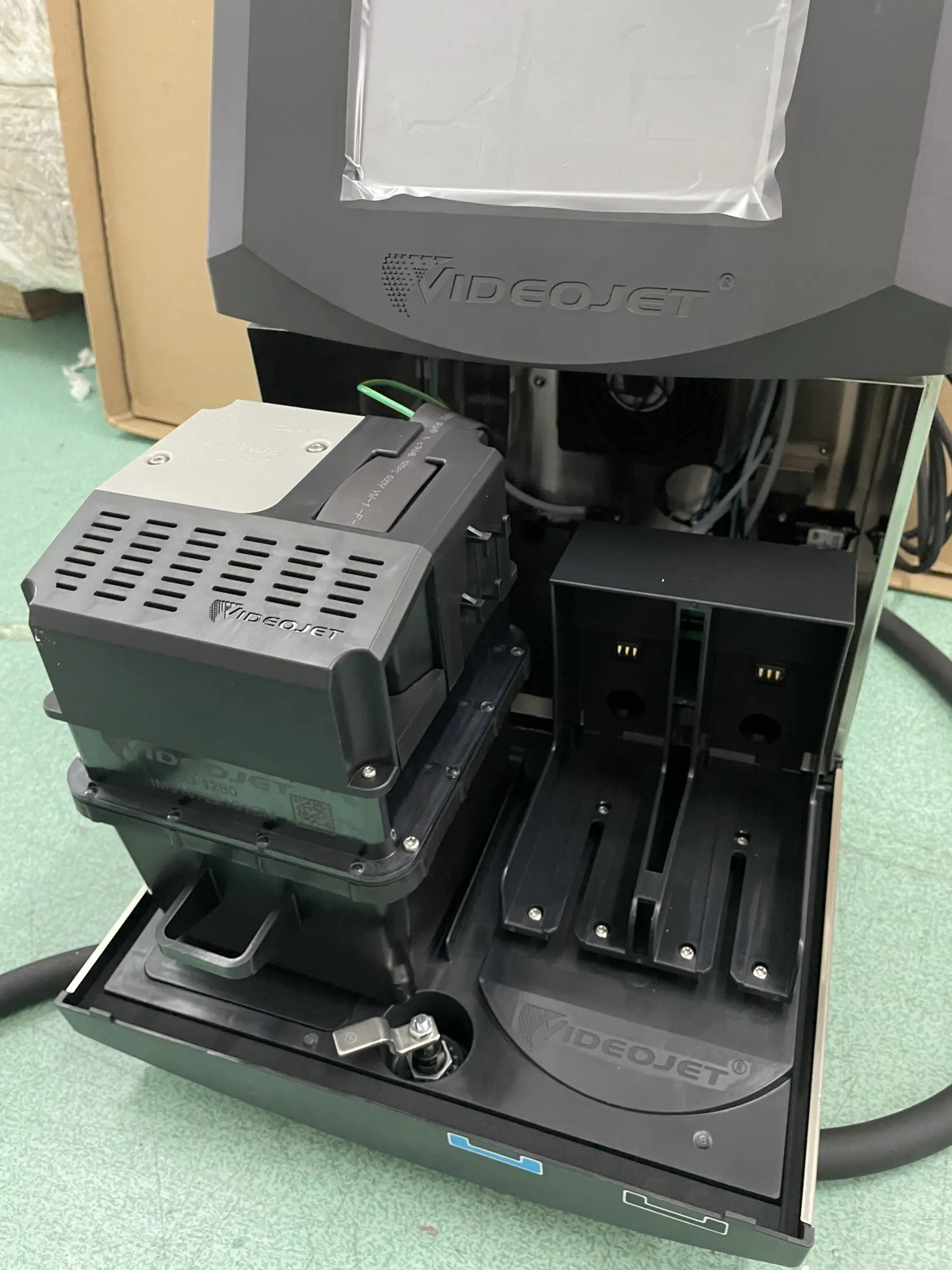 VJ 1280 Original Online Inkjet Printers Industrial Coding Printer Machine Date Cij New Continuous Ink Tank MFG Exp Coder