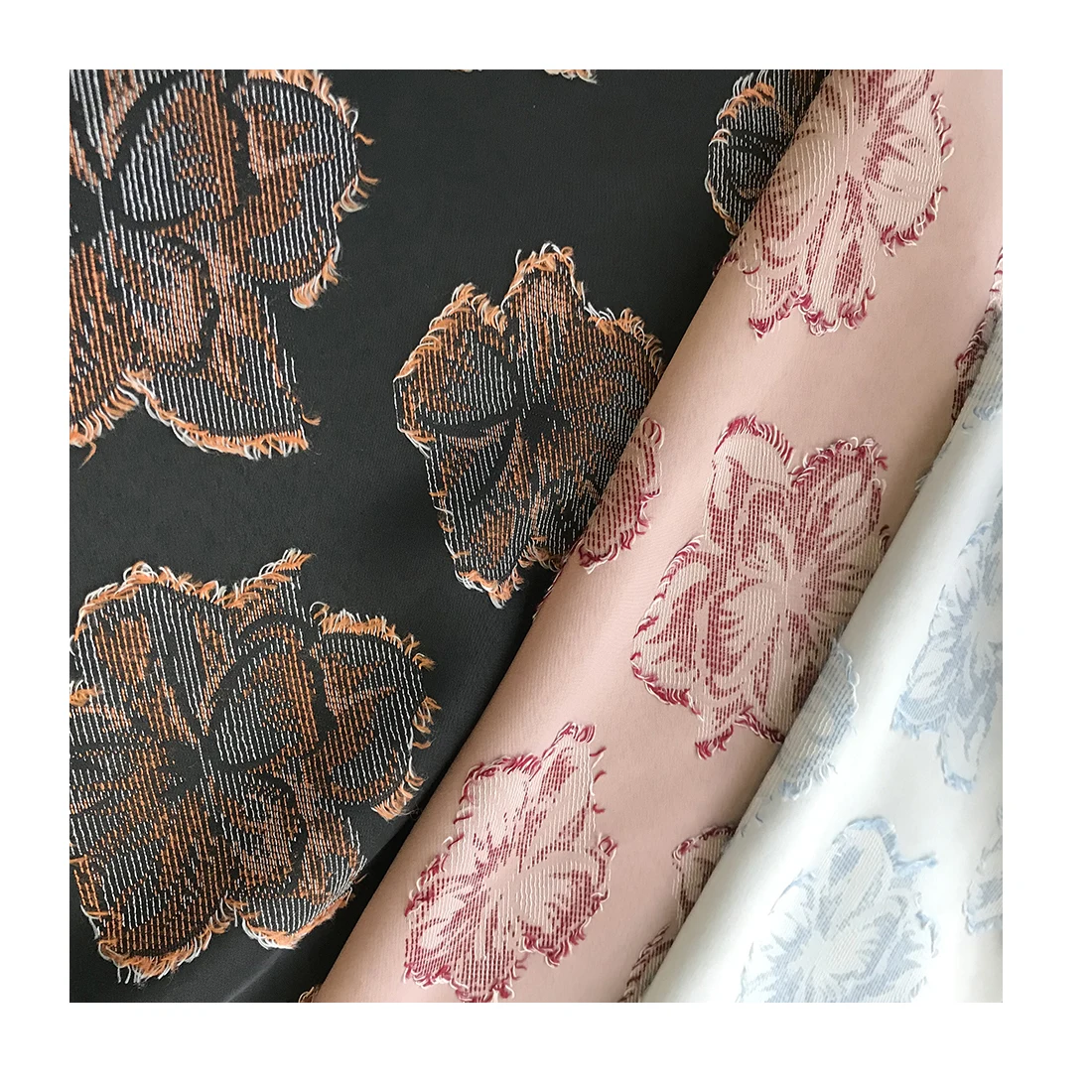 Worth buying japan soft cut jacquard multi color clothes fabric