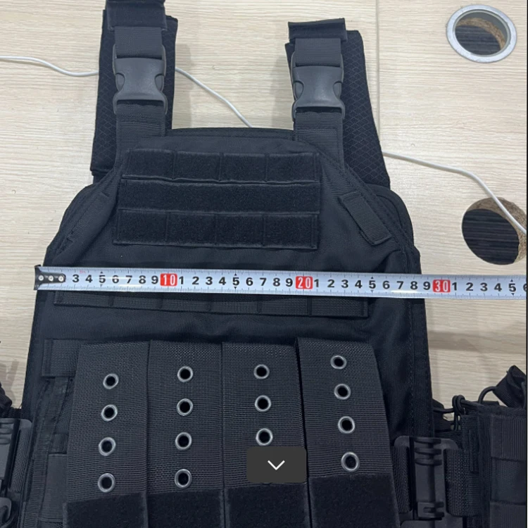 Outdoor Full Coverage PE 1000D Molle Camo Armored Vest Plate Carrier Tactical Vest