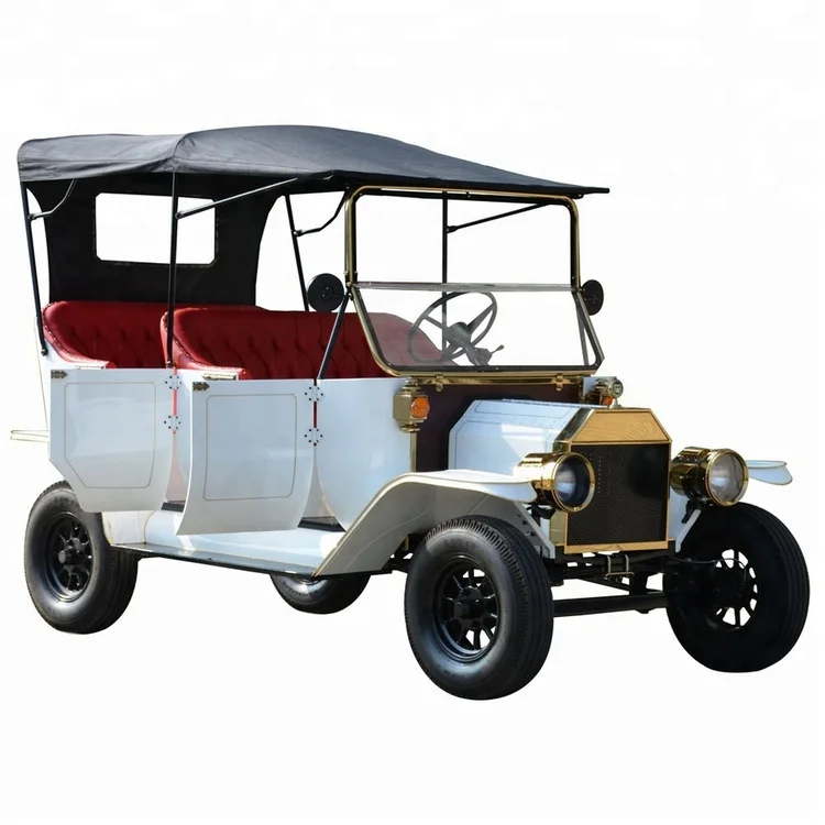 48V 5KW System Professional Model T Tourist Electric Resort Golf Sightseeing Retro Vintage Car