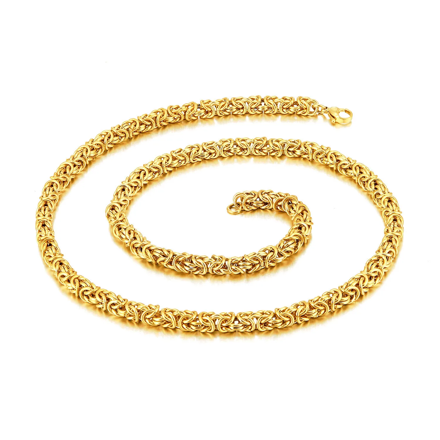 Yiwu DAICY jewelry Factory Wholesale Latest Design Fashion weave lantern chain men and women stainless steel necklace