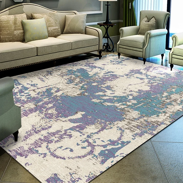 
Nordic European National Style Customized Anti-skid Modern Foyer 3d Floor Carpet Rugs For Living Room Or Bedroom 