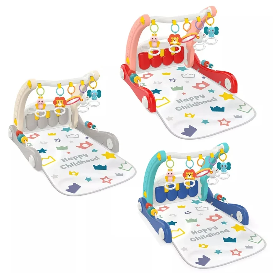 Newborn Infant Sleep Toys Musical Pedal Keyboard Piano Play Mat Baby Activity Gym With Rattle Toys