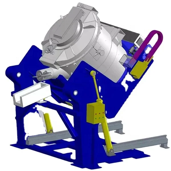 Ladles Transfer Vacuum Suction Transfer Ladle 5-14.5 T Hydraulic Tilting Device For Molten Aluminium Transfer Ladle