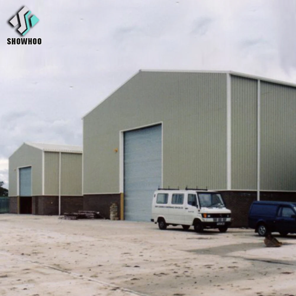 China prefabricated waterproof light steel structure storage building metal sheds for sale