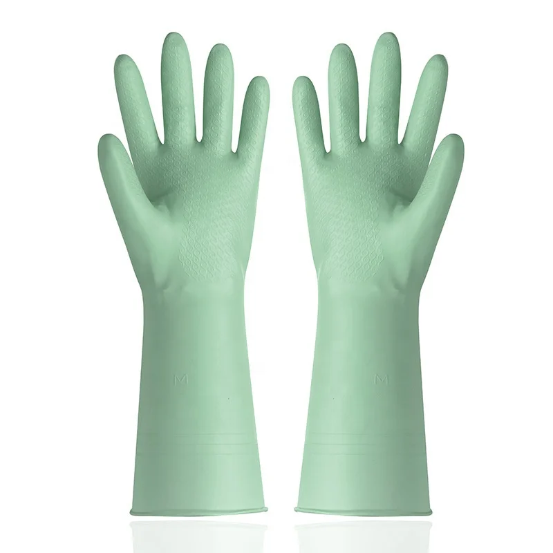 Food Prep Gloves Reusable Latex Candy Color Kitchen Washing Household Powder Free Latex Gloves