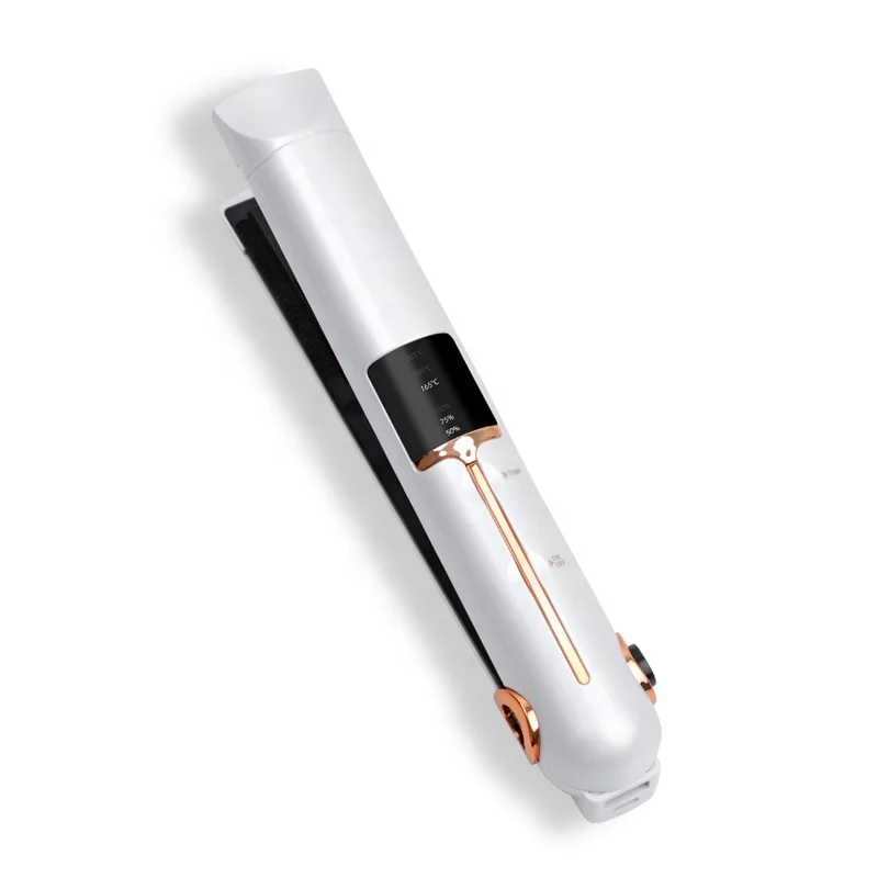 Hair Styling Tools USB Rechargeable Portable Flat Iron Travel Iron Ceramic Coating Cordless Mini Hair Straightener Curler 2 In 1