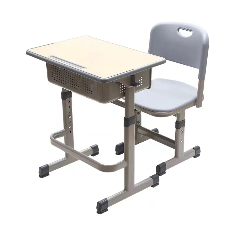 Ergonomic Kids Study Table and Chair with Wheels for Living Room Home Office and Warehouse for School