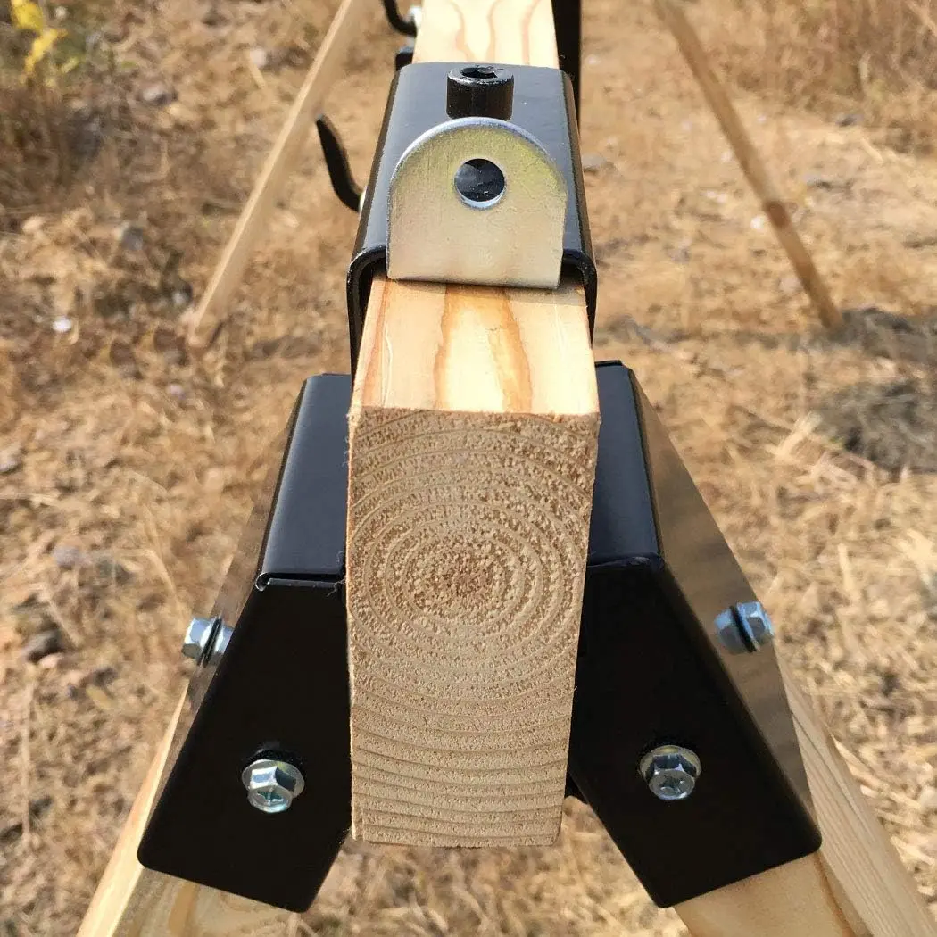 2x4 Target Stand Brackets Steel Gong Targets Holder Base Targets Hanger for Shooting