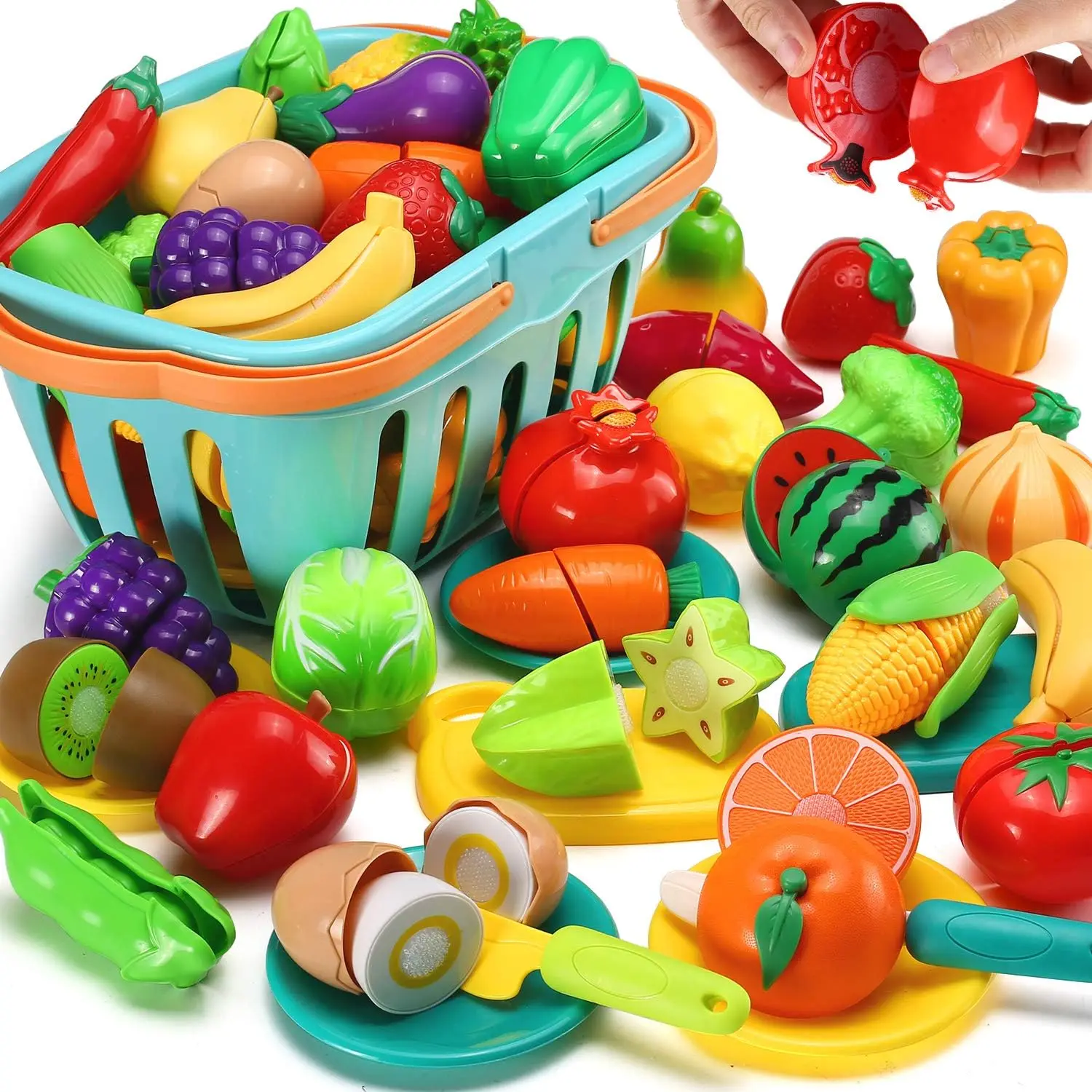 EPT Good Quality Kid Pretend Cutting Fruits Food Toys School Children Baby Cutting Food and Vegetables Kitchen Toys