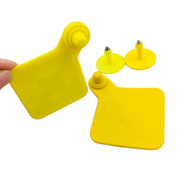 UHF RFID Electronic 134.2Khz Cow Cattle Ear Tag with QR Code Printing