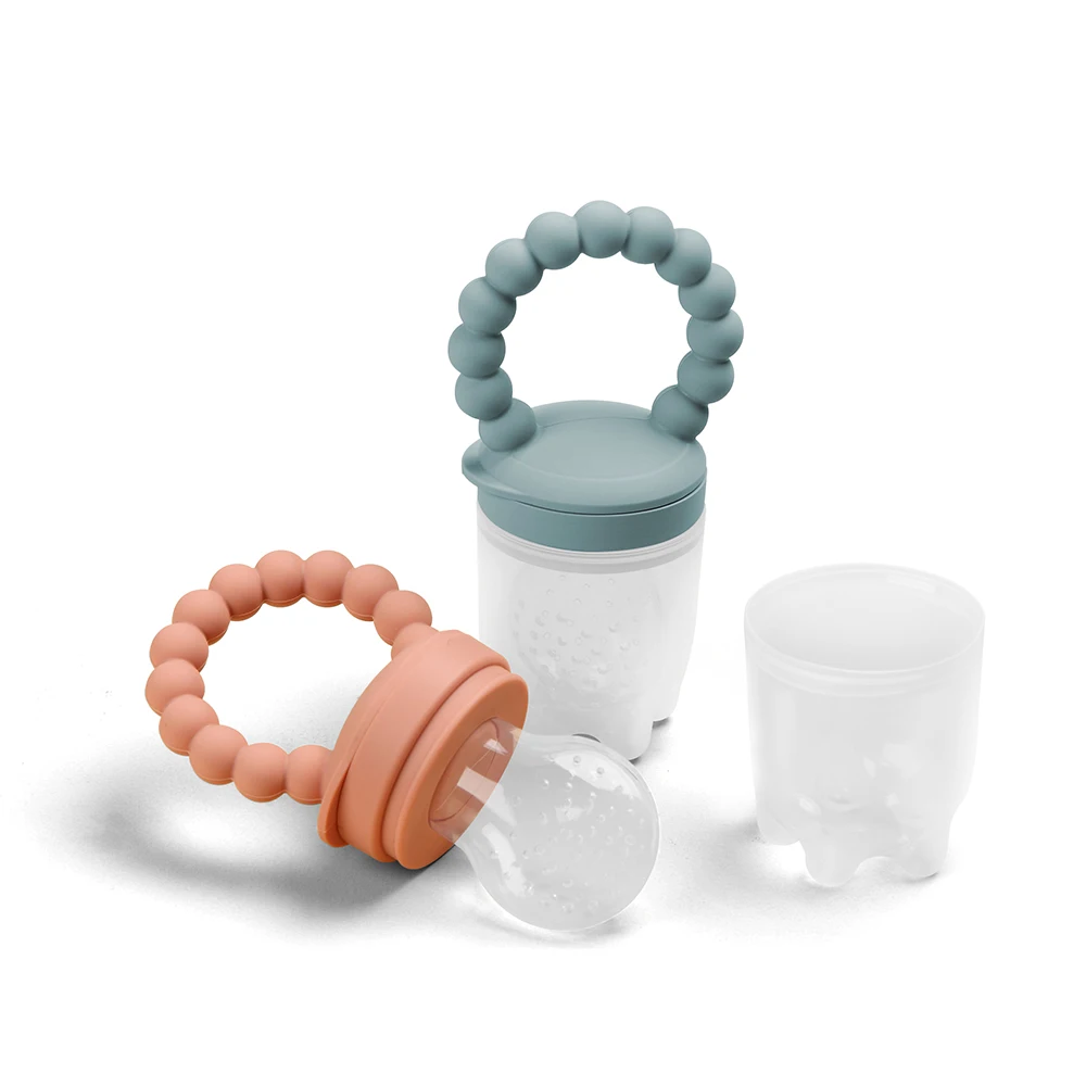 Hot Selling Baby Fruit Feeder Pacifier Set Silicone Teether Toy for Babies Fresh Fruit Food Feeder Pacifier