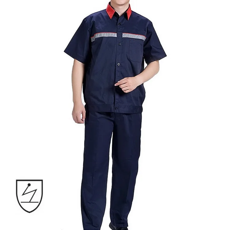 Factory Supply Twill Fabric Anti Static Gas Station Workwear