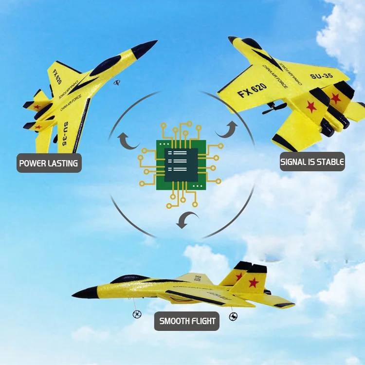 Hot selling outdoor toy radio control rc plane SU35 fighter airplane flying toys remote control foam airplane