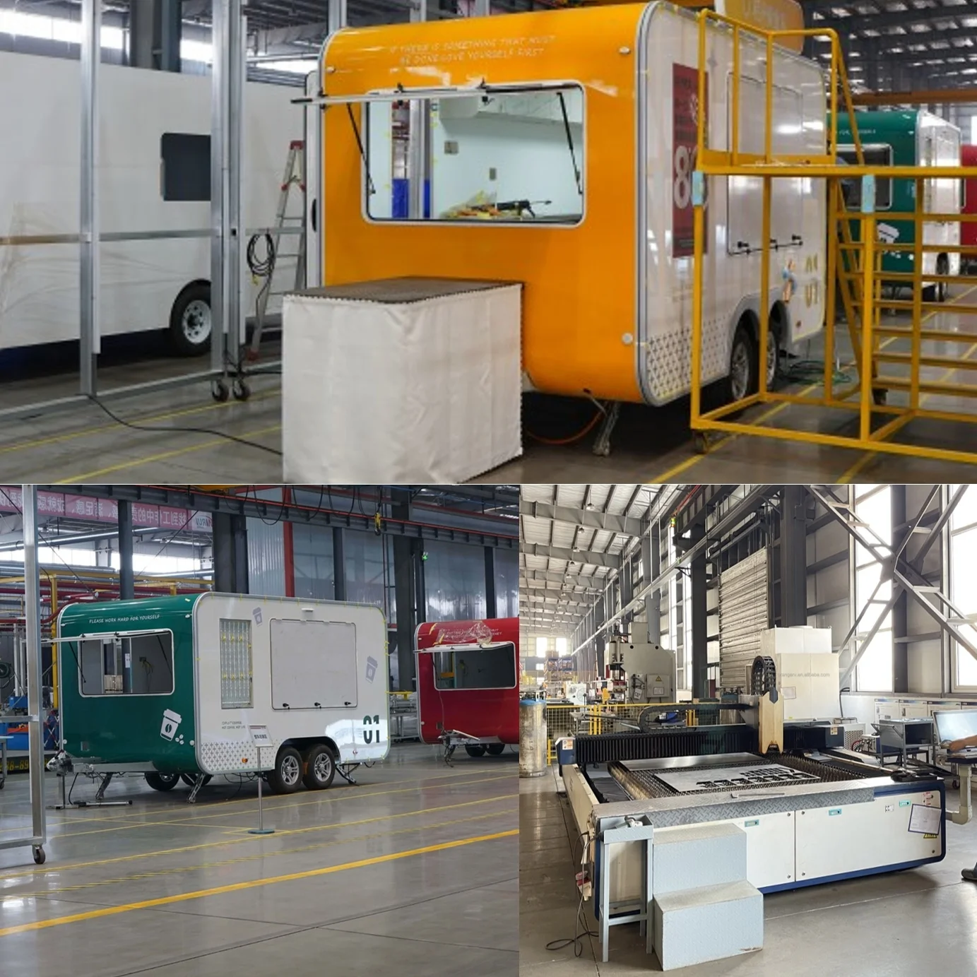 2024 NEW Mobile Food Cart Explosion Small Self-service Bakery Street Truck Trailer