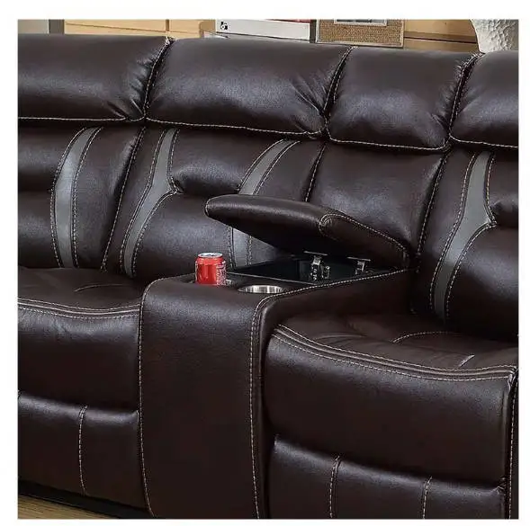 Modern Living Room Electric Sofa Recliner Leather Sectional Recliner Zero Reclinable Sofa Set Customized Wood