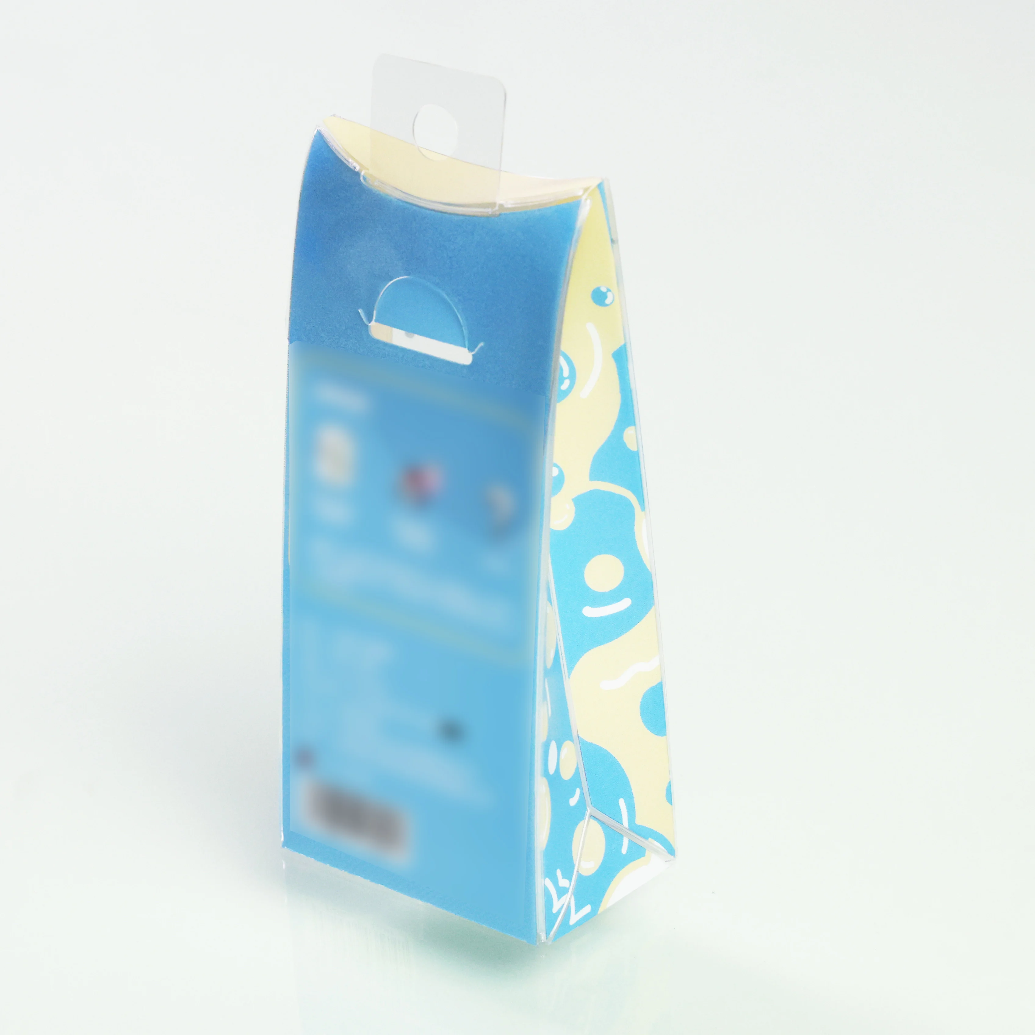 Clear pvc packing boxes PET transparent packaging box toy plastic protector case with card gift case