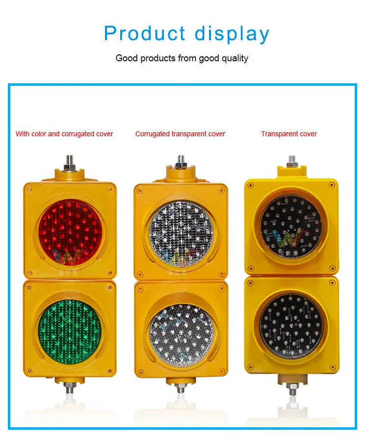 
100mm Road Safety 24v led traffic light 