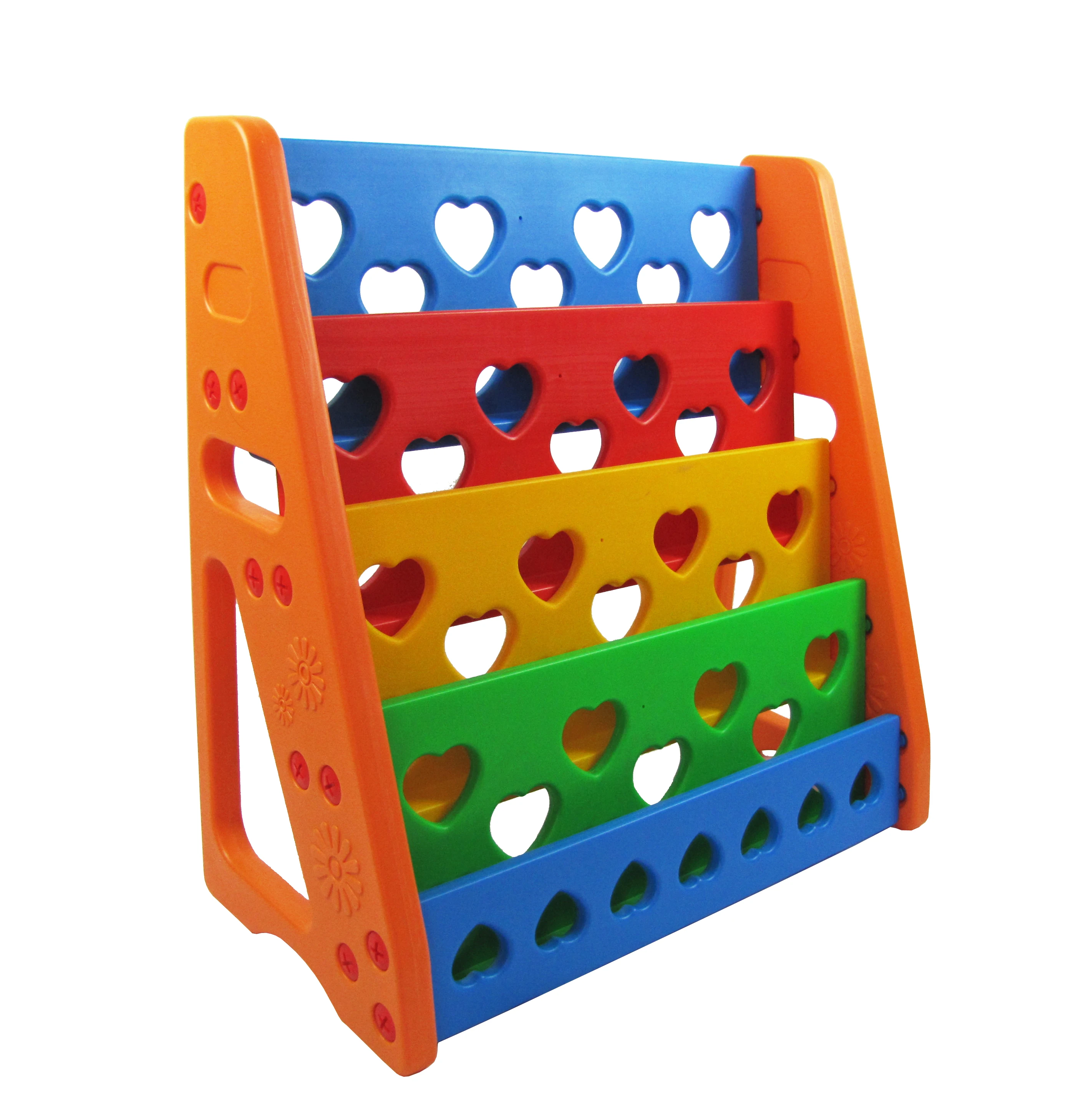 Новый дизайн, Современная портативная пластиковая детская книжная полка