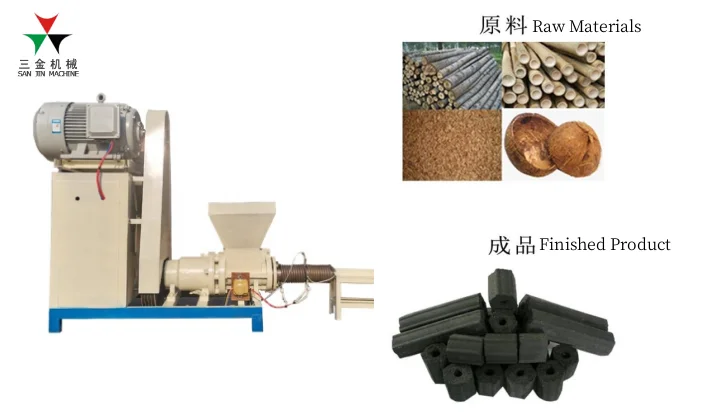 China Factory Price Wood Sawdust Biomass Straw Briquette Press Briquetting Charcoal Making Machine