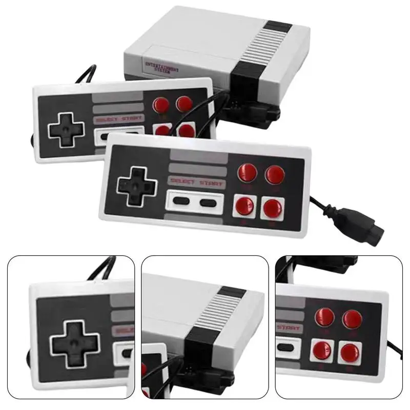 Игровая мини-консоль NES620 двойная Классическая ностальгия подключенная ТВ красная и белая консоль 620 встроенных игр домашняя