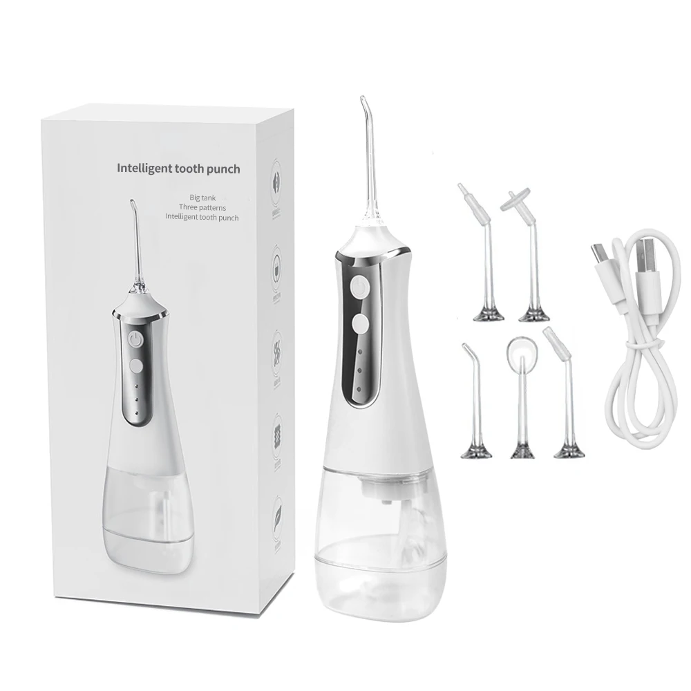 2021 Professional 350ML Electric Portable Tooth Water Flosser USB Rechargeable Oral Irrigato