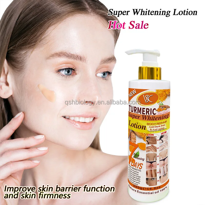 High Quality Turmeric Lotion Skin Care Whitening Cream Brightening Smoothing Moisturizer Nourishing Vitamin C Body Lotion