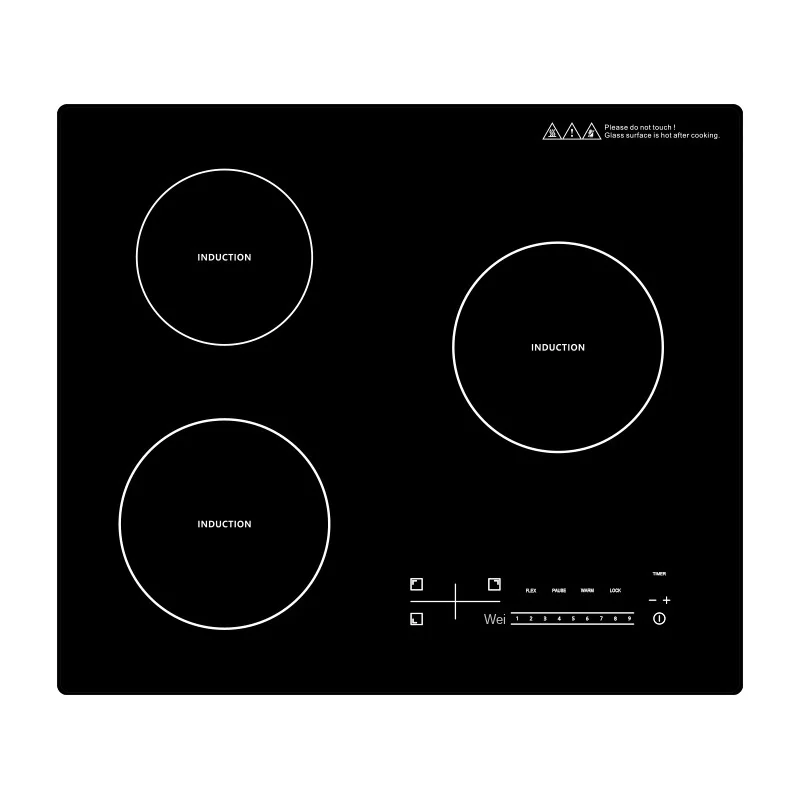 Kitchen Products Electric With Battery 4800W Induction Cooker 3 Touch Control Ceramic Glass